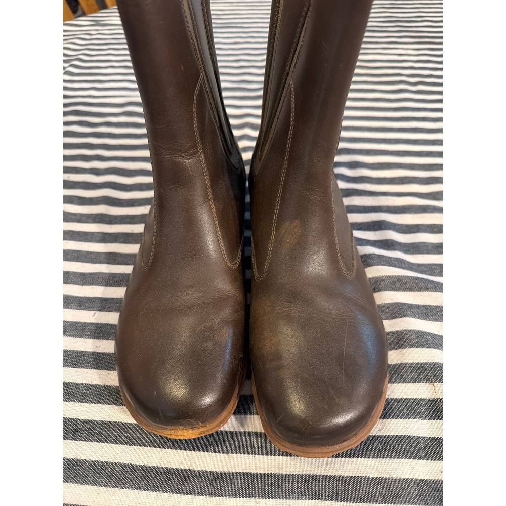 Bogs Pearl Slip On Boot Womens 7 Dark Brown Waterproof Leather 71632-202